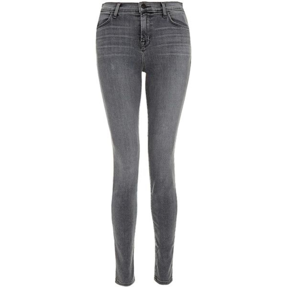 J Brand Maria High Rise Skinny Jeans in Dove Grey